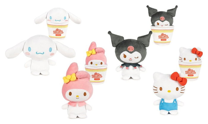 Play by Play Hello Kitty & Friends Peluches Cup Noodles 16 cm Surtido