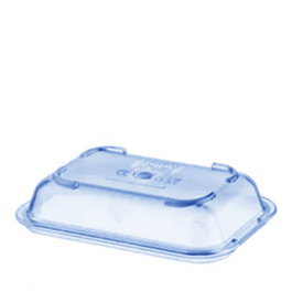 AMC Tapa Politray PC Azul Policarbonato 14x10 cm (Set de 36)