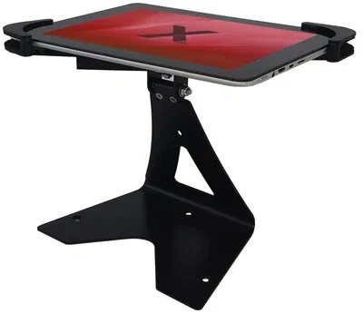 Approx APPSTABLET12 Soporte Activo Universal para Tablet de hasta 12.9" (7.9-11"), Coche/Escritorio, Horizontal/Vertical, Negro, Sistema Antirrobo