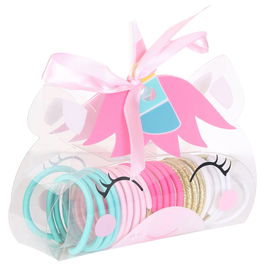 Tom et Zoe Juego de 25 Gomas de Pelo Elásticas para Niñas con Diseños de Gato, Unicornio y Cisne