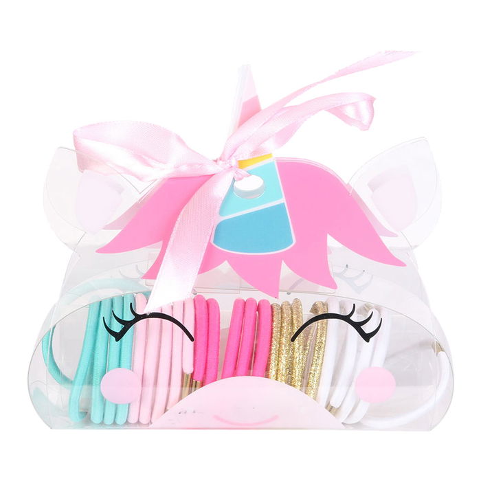 Tom et Zoe Juego de 25 Gomas de Pelo Elásticas para Niñas con Diseños de Gato, Unicornio y Cisne