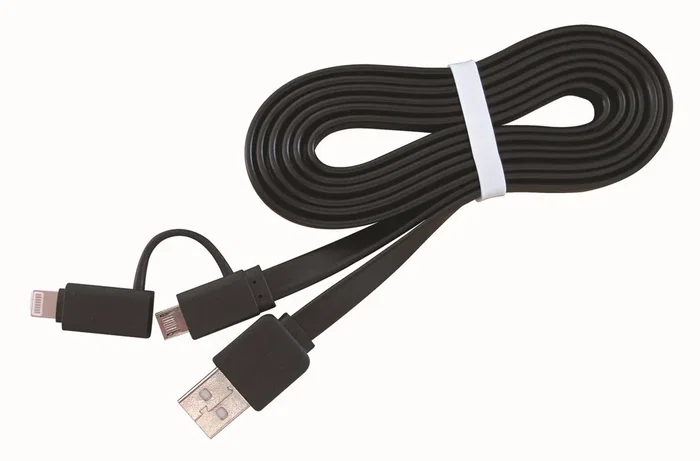 Gembird Cable USB A a Micro-USB y Lightning Negro 1 m Gembird Cable USB A a Micro-USB y Lightning Negro 1 m