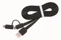 Gembird Cable USB A a Micro-USB y Lightning Negro 1 m