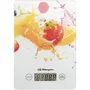 Orbegozo Báscula de Cocina Electrónica PC 1023, Cristal Templado, 5 kg / 1 g de Precisión, Tara, Unidades (g/kg/lb/oz), Blanca