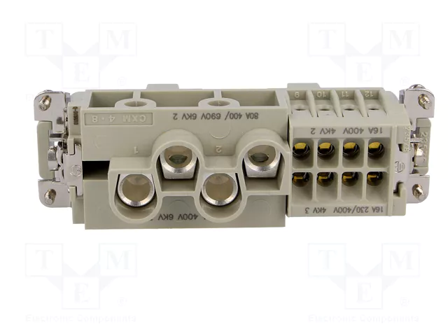 ILME Conector HDC CX Macho de 4 Pines, 80A, 600V
