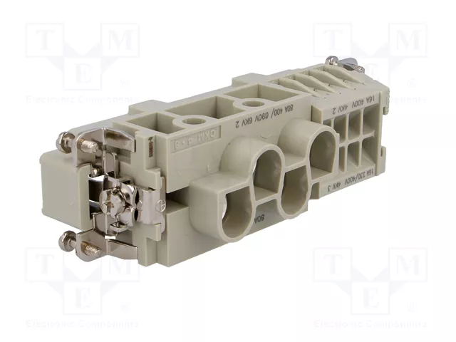 ILME Conector HDC CX Macho de 4 Pines, 80A, 600V