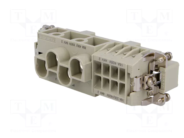 ILME Conector HDC CX Macho de 4 Pines, 80A, 600V