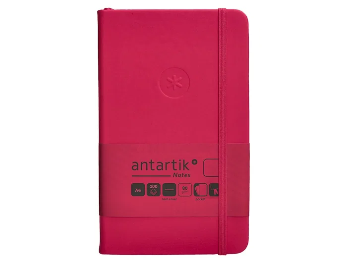Antartik Cuaderno A6 Tapa Dura Hojas Lisas Burdeos 100 Hojas 80gr FSC