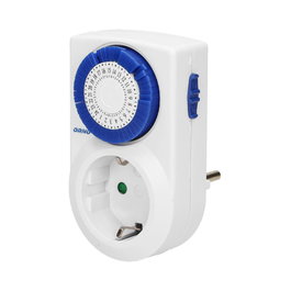 ORNO Enchufe Temporizador Mecánico 24h Schuko 1 Toma, Modelo ORPRE427 (GS)