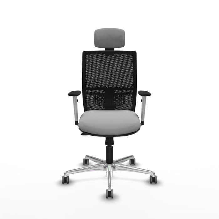 PIQUERAS Y CRESPO Silla de oficina Yunquera Gris claro y Negro PIQUERAS Y CRESPO Silla de oficina Yunquera Gris claro y Negro
