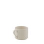 Summa Taza Apilable Modern 18 cl Acabado Café - Vitro Porcelana, 7 cm de Diámetro, 6 cm de Alto, Color Marfil (Set de 6)