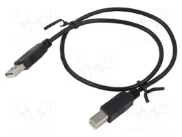 QOLTEC Cable USB 2.0 con conectores USB A y USB B de 0,5m