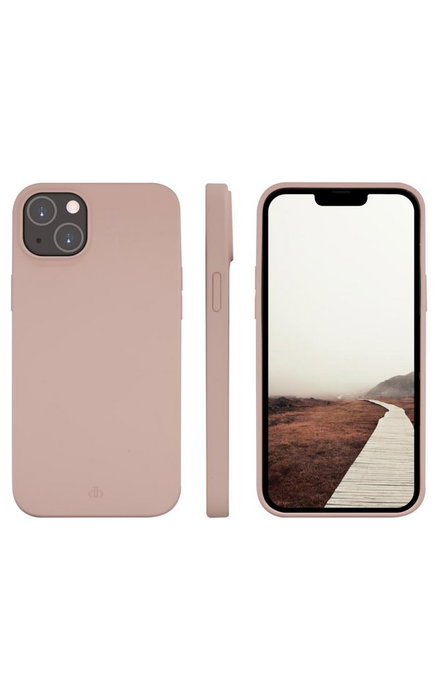 dbramante1928 Monaco Funda para iPhone 14 Plus, Funda Protectora de Silicona Reciclada con MagSafe, Rosa Arena