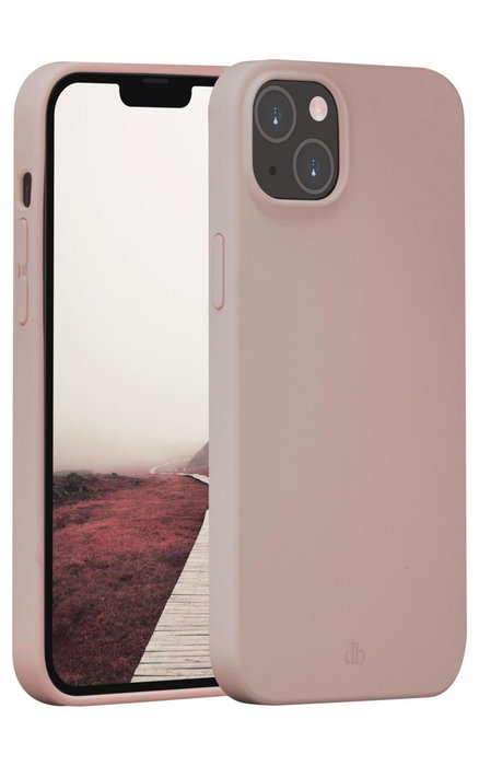 dbramante1928 Monaco Funda para iPhone 14 Plus, Funda Protectora de Silicona Reciclada con MagSafe, Rosa Arena