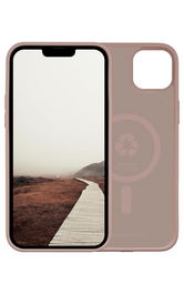 dbramante1928 Monaco Funda para iPhone 14 Plus, Funda Protectora de Silicona Reciclada con MagSafe, Rosa Arena