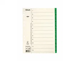Esselte Separador Numérico 1-10 Beige DIN A4