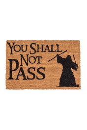You shall not pass felpudo 60x40 cm the lord of the rings