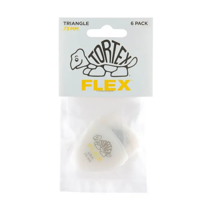 Dunlop Púas Tortex Flex Triangle 0,73 mm (pack de 6) Dunlop Púas Tortex Flex Triangle 0,73 mm (pack de 6)