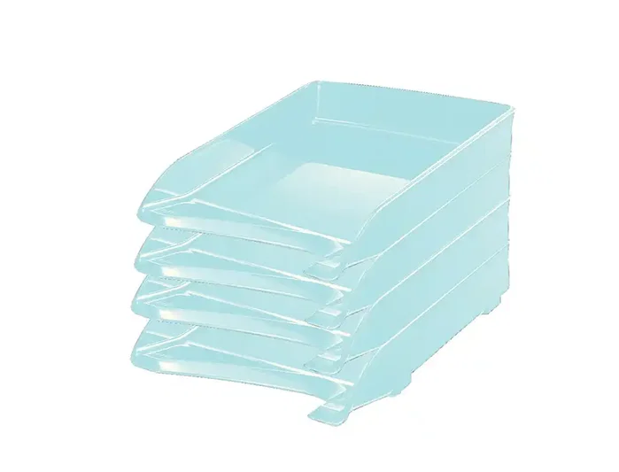 LEITZ Bandeja de Sobremesa Elegant Cristal (Set de 4)