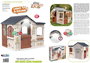 Chicos Casa Play Garden Casa de Juego Infantil con Luz y Sonido, Ventanas y Buzón de Cartas, Gatera para Mascotas, 122x103x104 cm