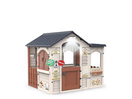 Chicos Casa Play Garden Casa de Juego Infantil con Luz y Sonido, Ventanas y Buzón de Cartas, Gatera para Mascotas, 122x103x104 cm