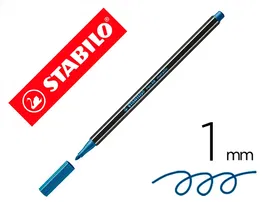 Stabilo Pen 68 Metalico Rotulador Acuarelable Azul Punta Gruesa 1mm