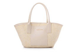 Vince Camuto Bolso de Mano Crema Cuero de Polivinilo 38x12x38 cm