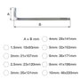 Hantums Set de 9 llaves allen de 1,5 a 10mm