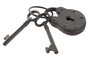 DKD Home Decor Decoración Colgante de Hierro Colado Llaves Marrón Oscuro