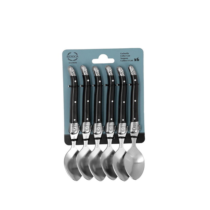 Set 6 Cucharillas Café Acero Inox Illusion Bidasoa 15.5 cm - 1,8 mm