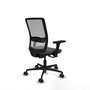 PIQUERAS Y CRESPO Silla de oficina Haches Gris con brazos 3D