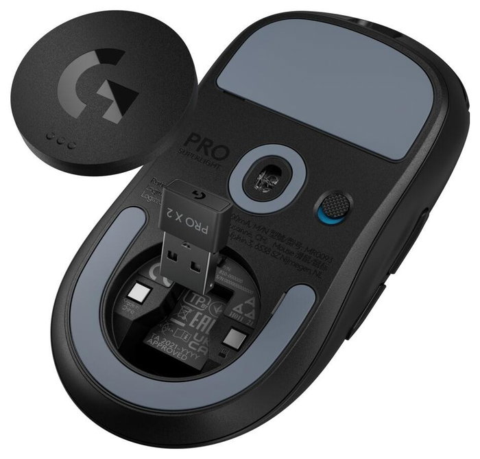 Logitech G Pro X 2 Superlight Ratón Ergonómico Inalámbrico para Gaming Negro Logitech G Pro X 2 Superlight Ratón Ergonómico Inalámbrico para Gaming Negro