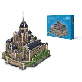 Megableu - Puzzle 3D Mont Saint Michel - 125 Piezas - Edad Recomendada: A Partir de 7 Años - MEG1720794447361