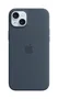 Apple MXQT3ZM/A - Funda de Silicona con MagSafe para iPhone 15 Plus - Azul Oscuro/Marina - Protección contra Caídas y Rayones
