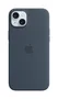 Apple MXQT3ZM/A - Funda de Silicona con MagSafe para iPhone 15 Plus - Azul Oscuro/Marina - Protección contra Caídas y Rayones