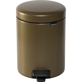 Brabantia Newicon Cubo de basura de pedal 5 L Warm Brass