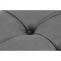 DKD Home Decor Descalzadora de Terciopelo Gris y Dorado