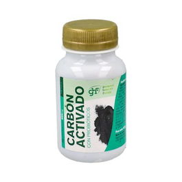 GHF Carbón Probiótico con FOS y Bifidobacterias para Sistema Digestivo, 90 Cápsulas