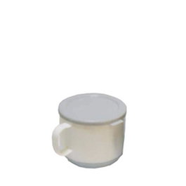 AMC Taza Térmica de Policarbonato, 25 cl (250 ml) - Blanca, Alto 7.6 cm, Diámetro 8.4 cm (Set de 20)