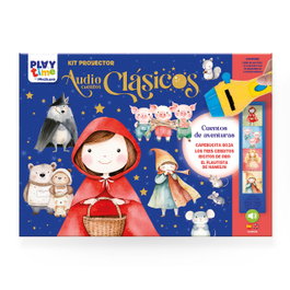 Imagiland Bopr07 Proyector Audicuentos Cuentos Aventuras con Libro, 32 Diapositivas y Audio Bilingüe Español/Inglés