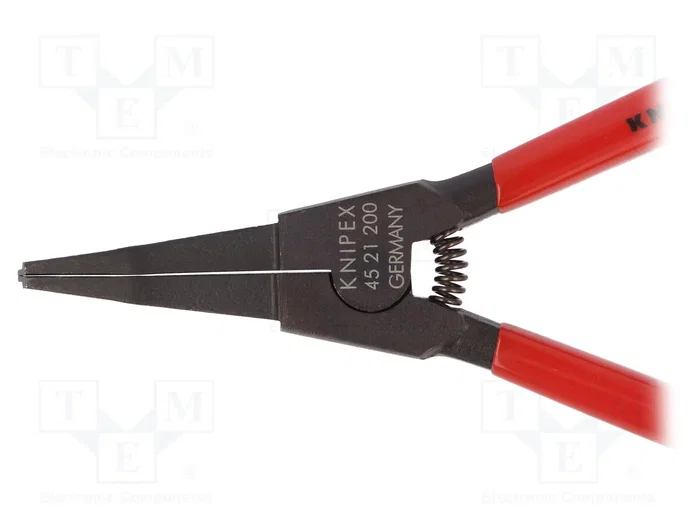 KNIPEX Alicates para anillos externos, rectos y planos, 200 mm
