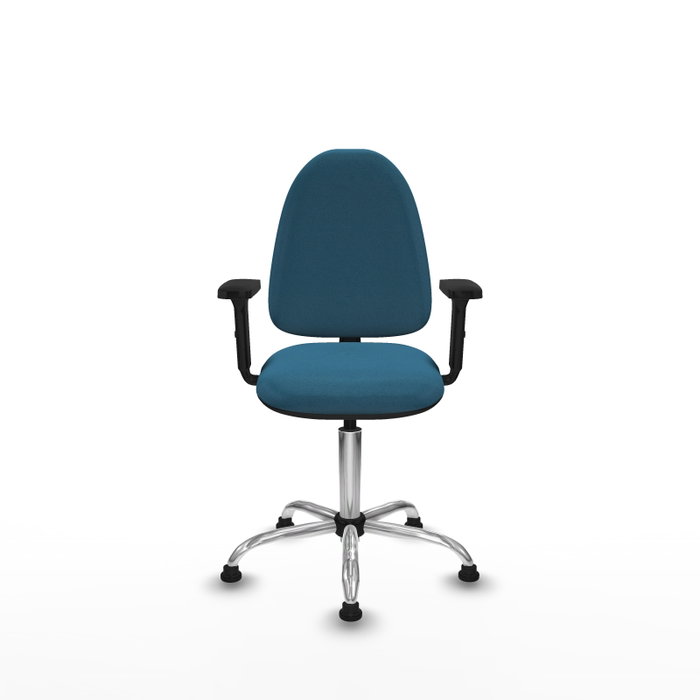 PIQUERAS Y CRESPO Silla de oficina Aýna Verde petróleo con Base cromada PIQUERAS Y CRESPO Silla de oficina Aýna Verde petróleo con Base cromada