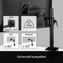 Arctic Soporte de Mesa para Monitor X1, Negro Mate, hasta 10kg, VESA 75/100