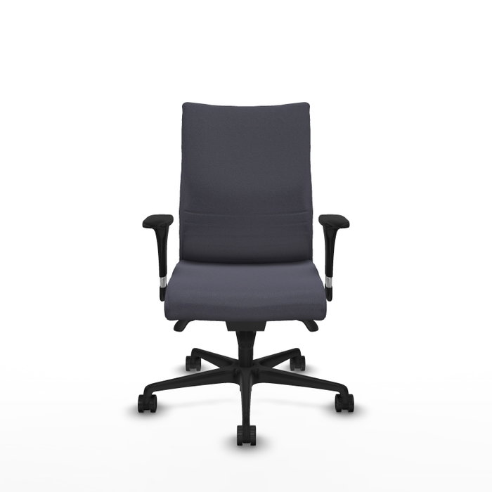 PIQUERAS Y CRESPO Silla Albacete Confidente Gris Oscuro con Mecanismo Sincro y Brazos 1D PIQUERAS Y CRESPO Silla Albacete Confidente Gris Oscuro con Mecanismo Sincro y Brazos 1D