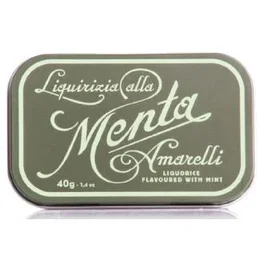 AMARELLI Green Favette Menta Expositor 12X40Gr Regaliz Puro Sabor Menta