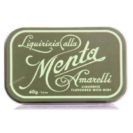 AMARELLI Green Favette Menta Expositor 12X40Gr Regaliz Puro Sabor Menta
