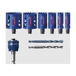 Bosch EXPERT ToughMaterial Juego de sierras de corona universal de 9 piezas