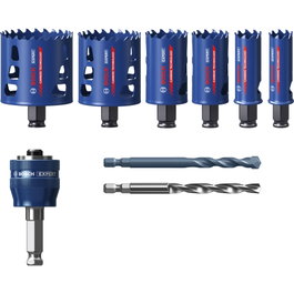 Bosch EXPERT ToughMaterial Juego de sierras de corona universal de 9 piezas