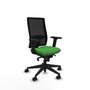 PIQUERAS Y CRESPO Silla de oficina Horna con mecanismo Sincro, Verde y Negro