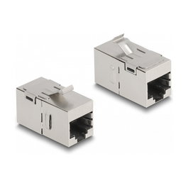 DeLOCK Módulo Keystone RJ45 hembra a RJ45 hembra Cat.6A 87161